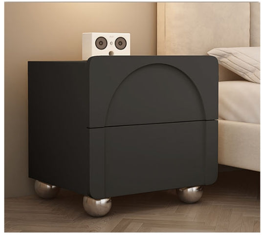 Niomi Bedside Table, Cream-Weilai Concept-Black-Weilai Concept
