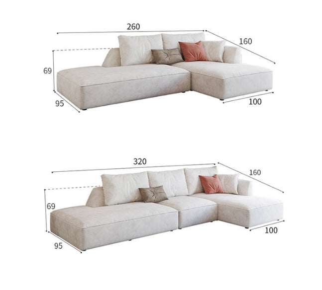 R77 Dexter Three Seater Sofa, Modular Sofa, Leathaire-Weilai Concept-Weilai Concept