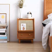 Radiogram Bedside Table, Walnut-Weilai Concept-Weilai Concept
