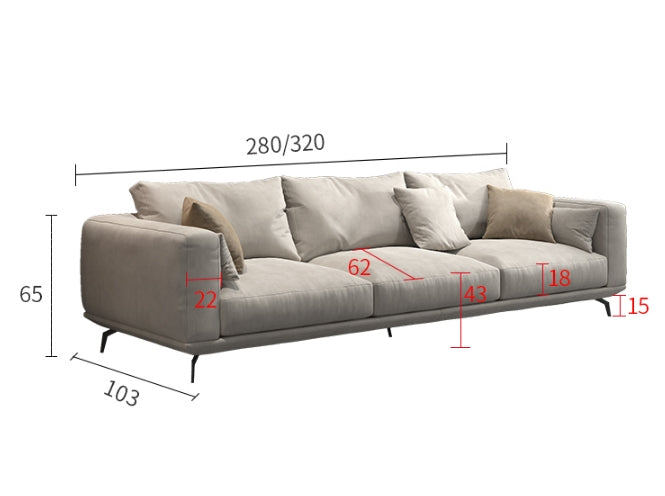 NR23 Four Seater Corner Sofa, Leathaire-Weilai Concept-Weilai Concept