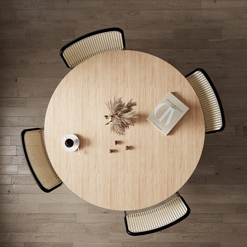Ivar Round Dining Table, Oak Or Walnut-Weilai Concept-Weilai Concept