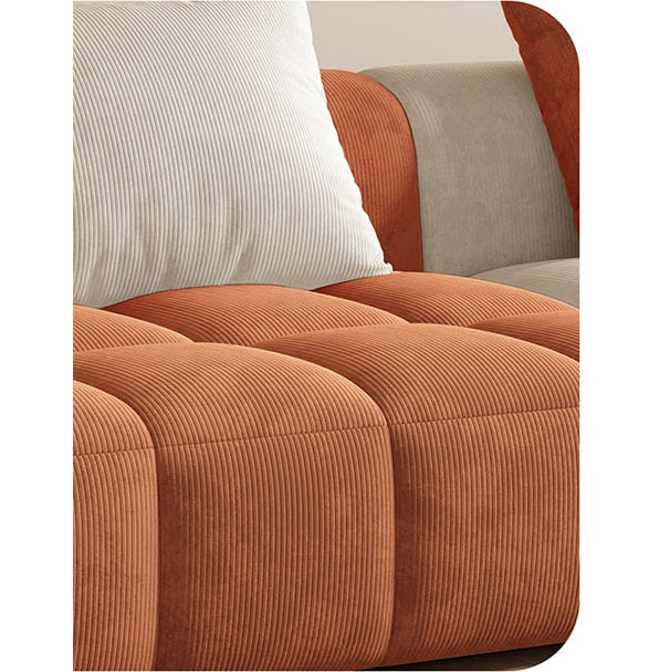 Arabella Module Sofa, Two Seater Sofa, Three Seater Sofa, Four Seater, Corduroy Fabric-Weilai Concept-Weilai Concept