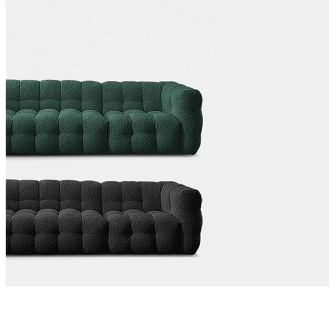 Zobah Two Seater, Three Seater Sofa, Grey Boucle-Weilai Concept-Weilai Concept
