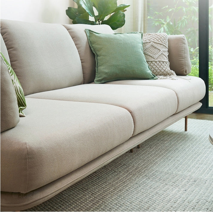 U182 Two Seater, Three Seater, Four Seater Corner Sofa, Off-White Cotton Linen-Weilai Concept-Weilai Concept