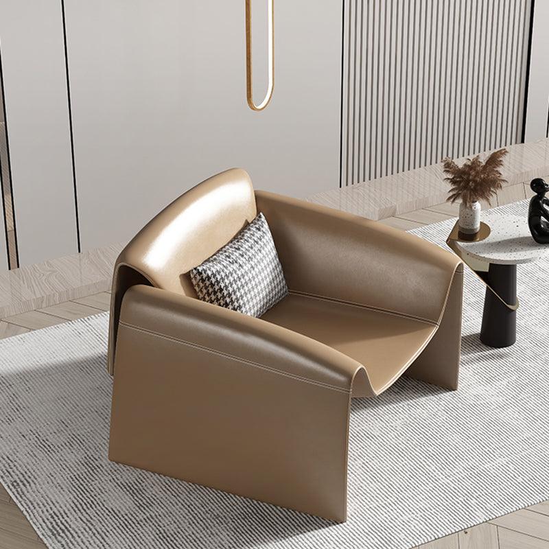 U Shape Armchair, Leather-Weilai Concept-Weilai Concept