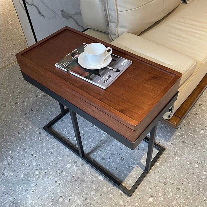 Hay Storage Side Table, Walnut-Weilai Concept-Weilai Concept