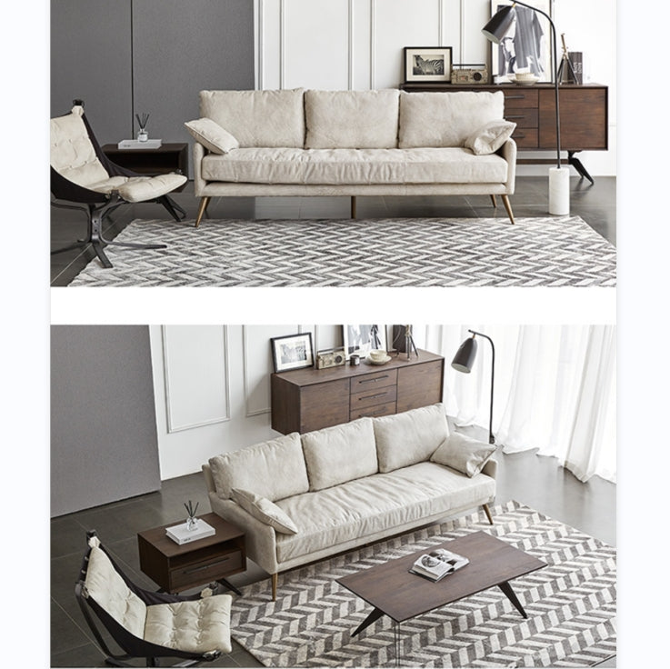 Luna Three Seaters Sofa, Three Seater Corner Sofa, Real Leather-Weilai Concept-Weilai Concept