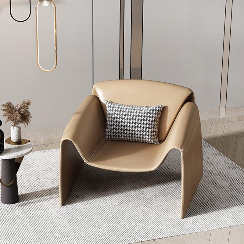 U Shape Armchair, Leather-Weilai Concept-Weilai Concept