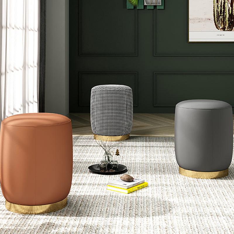 N89 Round Stool, Leather/ Velvet-Weilai Concept-Weilai Concept