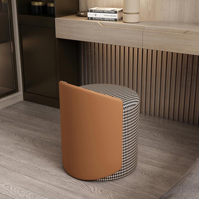 Nora Ottoman Footstool, White Boucle, Dressing Table Stool-Weilai Concept-Weilai Concept