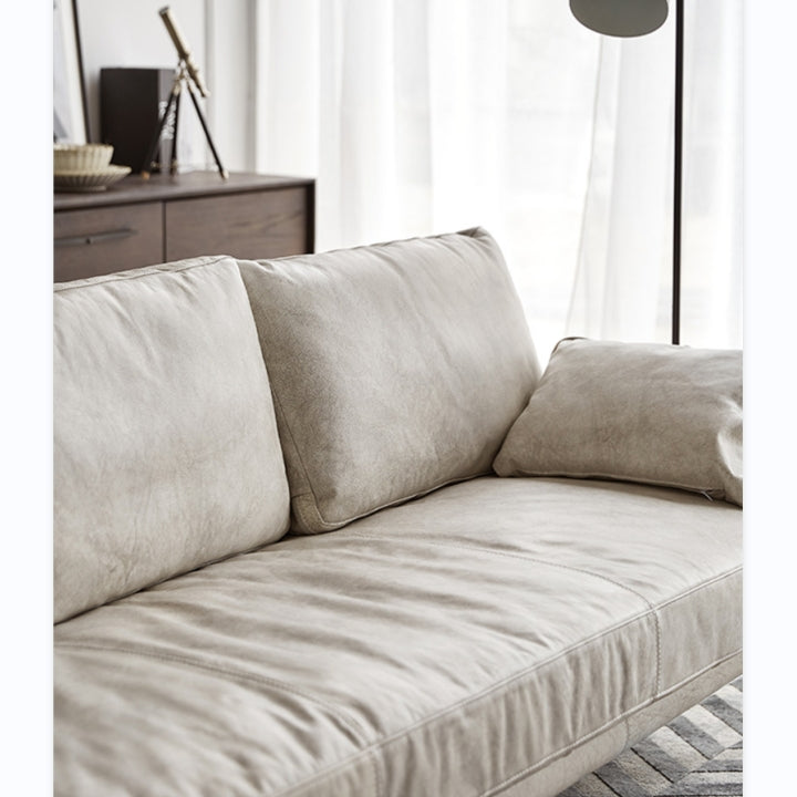 Luna Three Seaters Sofa, Three Seater Corner Sofa, Real Leather-Weilai Concept-Weilai Concept