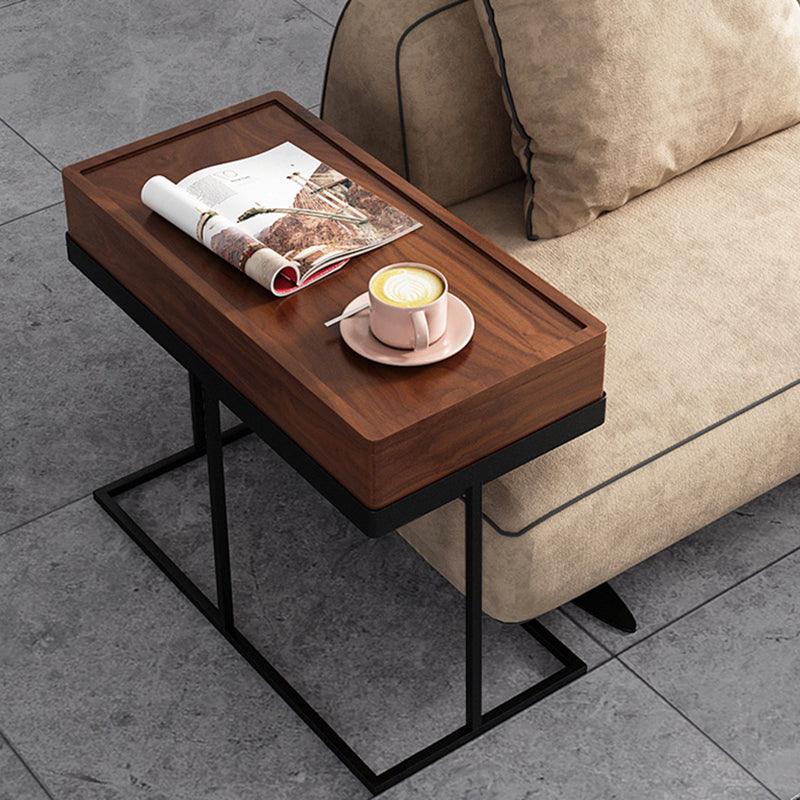 Hay Storage Side Table, Walnut-Weilai Concept-Weilai Concept