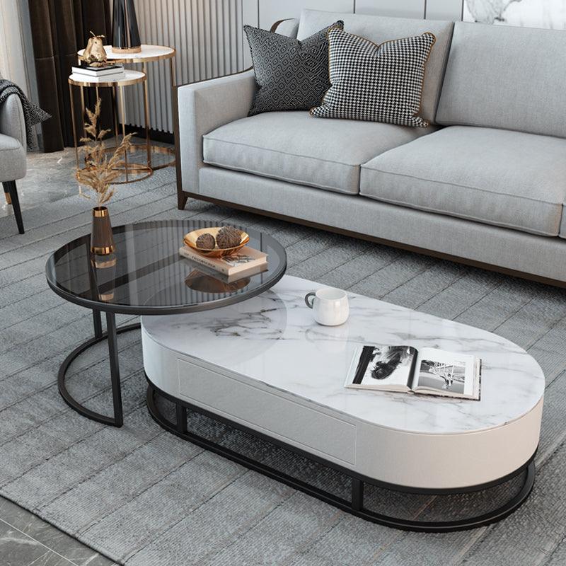 Hagy Nesting Coffee Table Set, Sintered Stone-Weilai Concept-Coffee Table 1-Weilai Concept