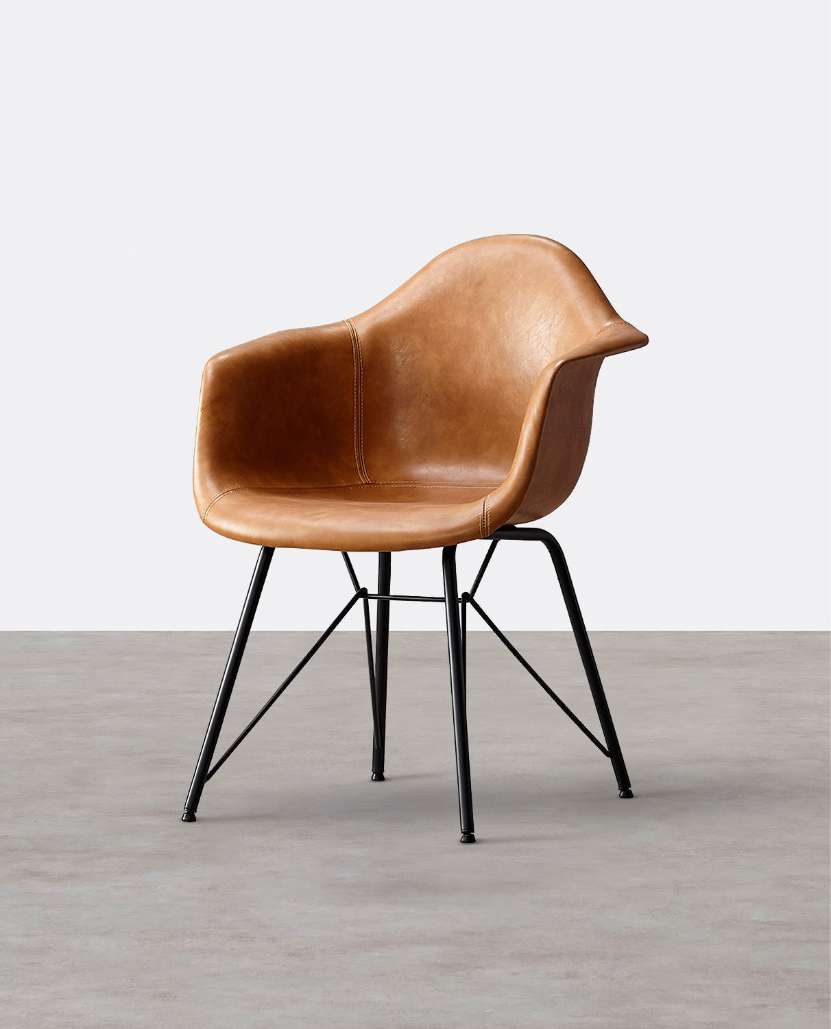 Bobby Dining Chair, Distressed Leather