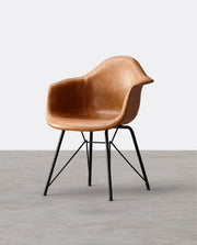 Bobby Dining Chair, Distressed Leather