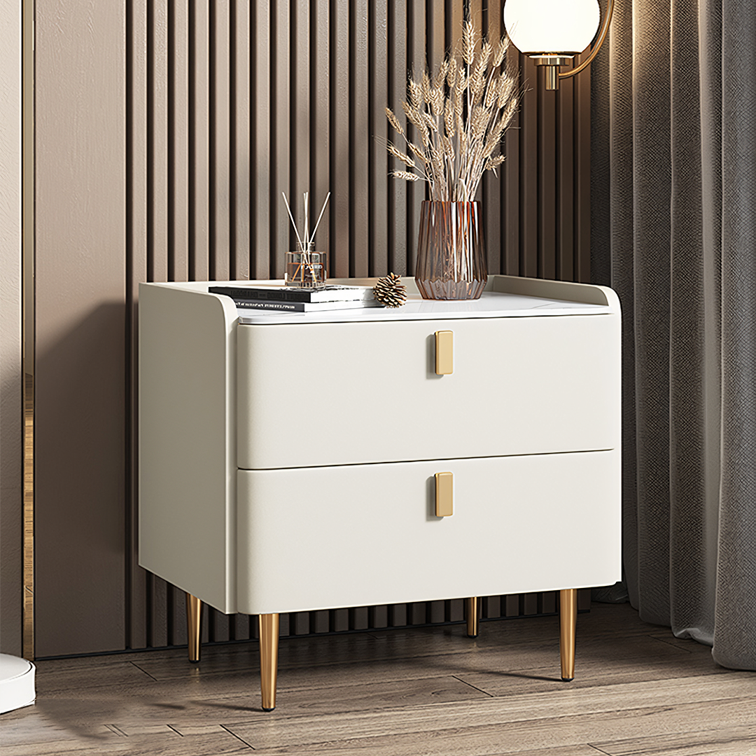 Ana Bedside Table-Weilai Concept-White-45cm-Weilai Concept