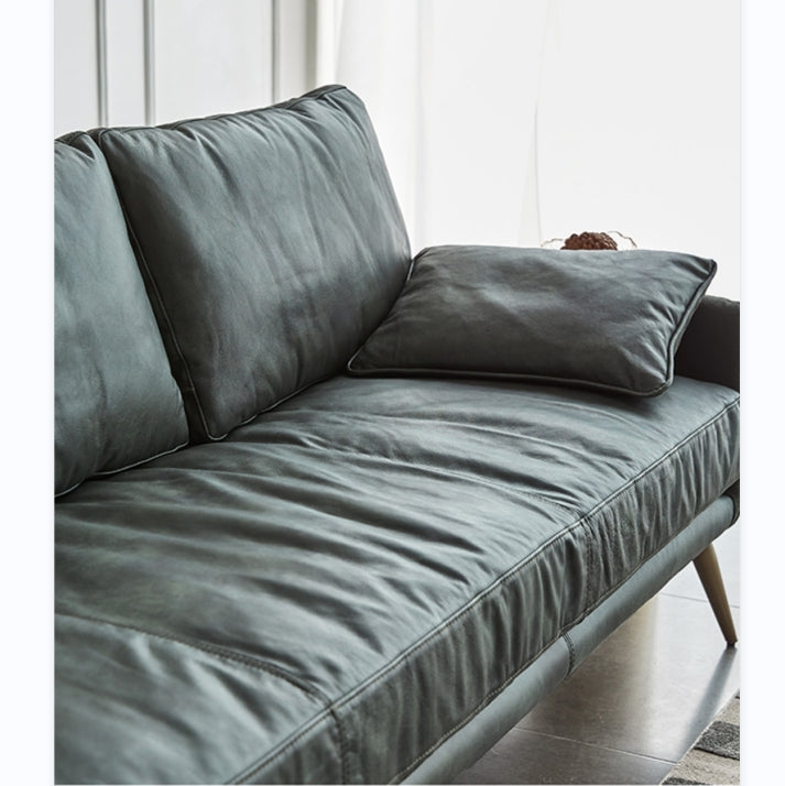 Luna Three Seaters Sofa, Three Seater Corner Sofa, Real Leather-Weilai Concept-Weilai Concept