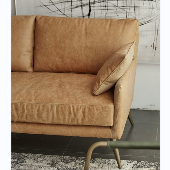 Luna Three Seaters Sofa, Three Seater Corner Sofa, Real Leather-Weilai Concept-Weilai Concept
