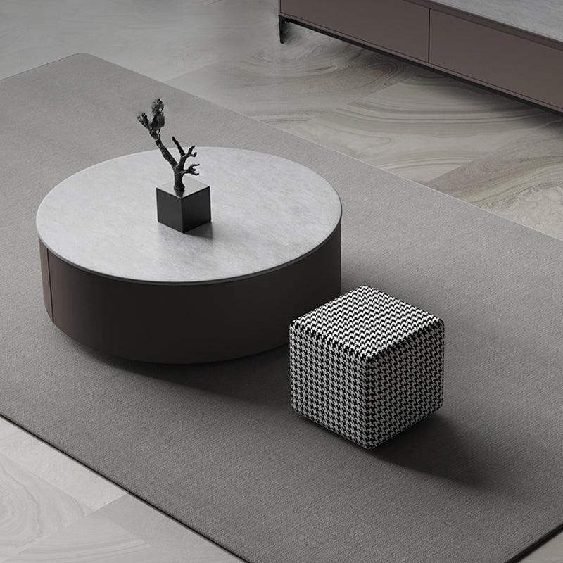 Alvis Coffee Table Set With Stool, Sintered Stone-Weilai Concept-Weilai Concept