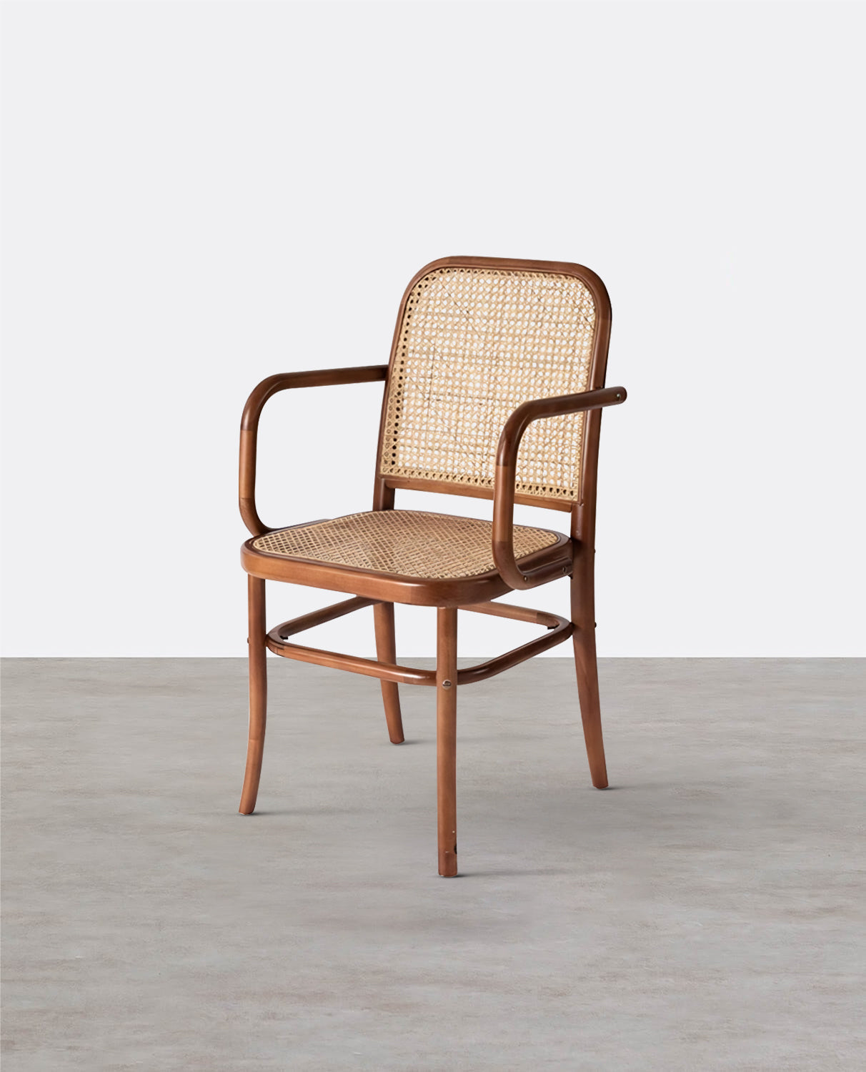 Paris G04 Rattan Dining Chair, Walnut