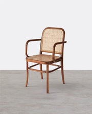 Paris G04 Rattan Dining Chair, Walnut