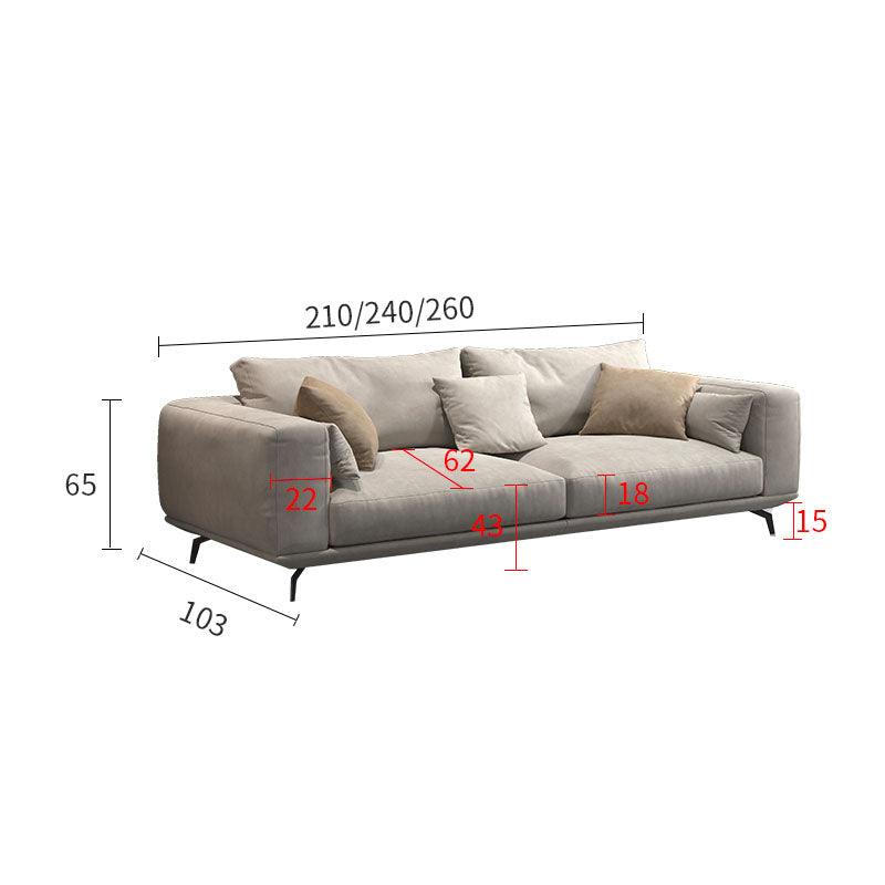 NR23 Two/Three Seater Sofa, Leathaire-Weilai Concept-Two Seater 210cm-Colour No.15 ( As main photos )-Weilai Concept