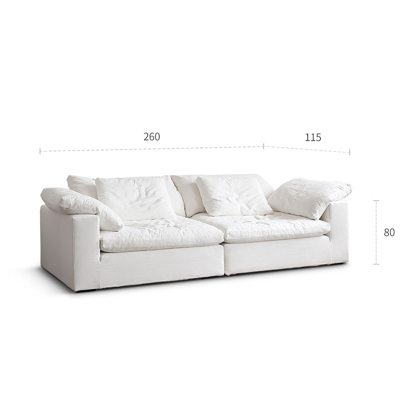 Ransom Two Seater Sofa, Linen-Weilai Concept-Weilai Concept