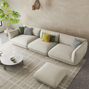 TOFU Agnes Three Seater Corner Sofa, Suede, Modular Sofa-Weilai Concept-Weilai Concept