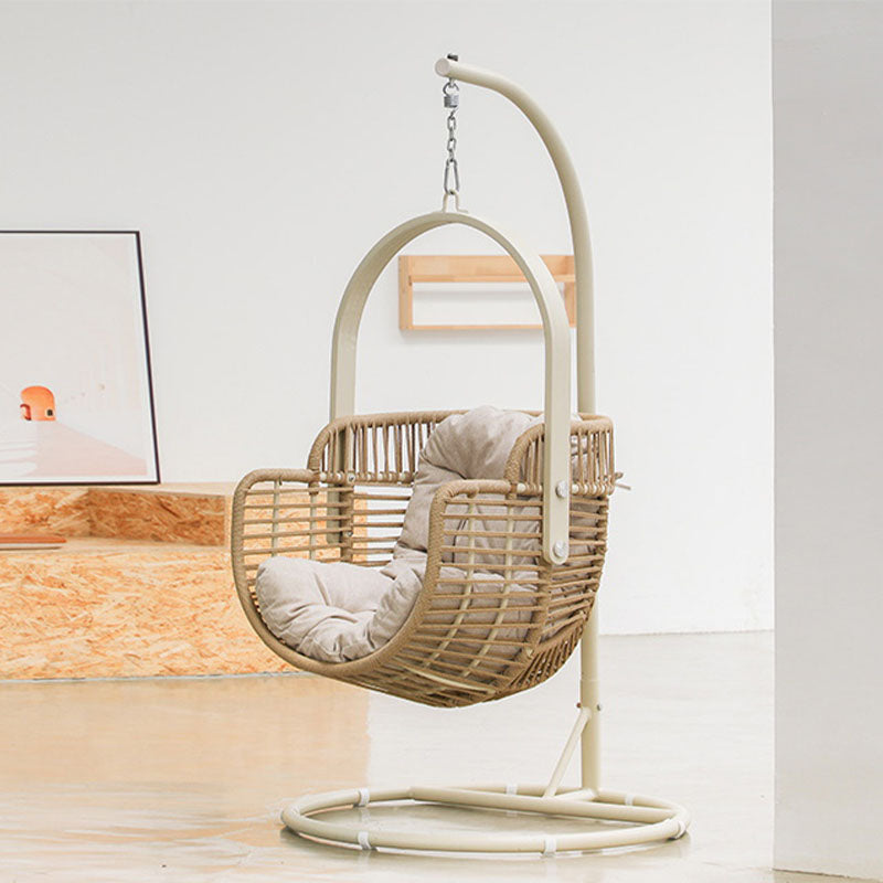 Galilea Rattan Garden Hanging Egg Chair with Stand, Indoor / Outdoor Furniture-Weilai Concept-Weilai Concept