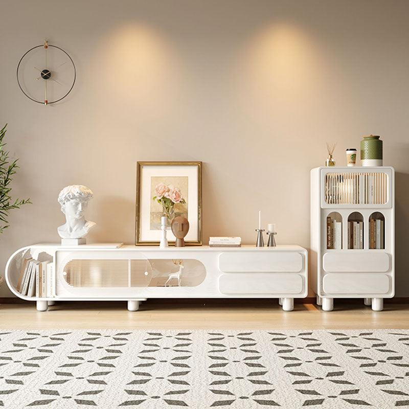 Odelette Living Room Set, Odelette TV Stand And Sideboard, Cream-Weilai Concept-Weilai Concept