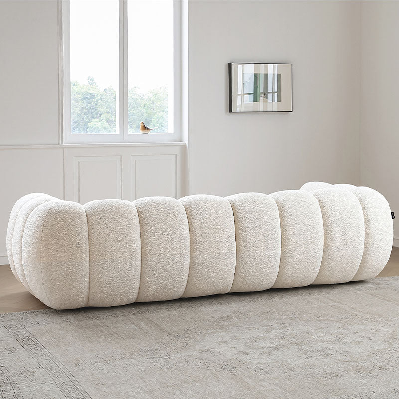 Randee BoBo Three Seater Sofa, White Boucle-Weilai Concept-Weilai Concept