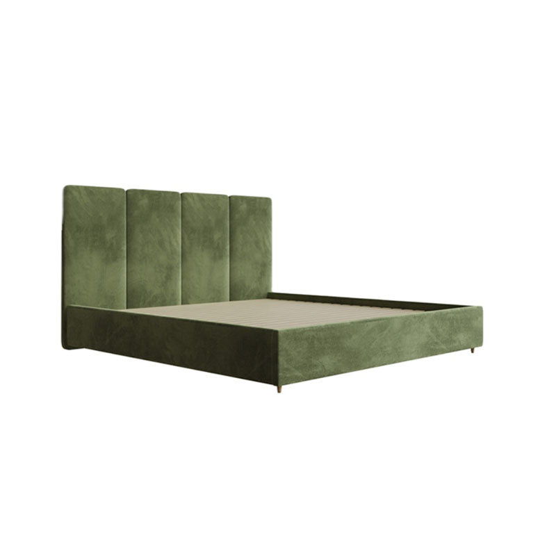 Laura King Size Bed, Velvet-Weilai Concept-Weilai Concept