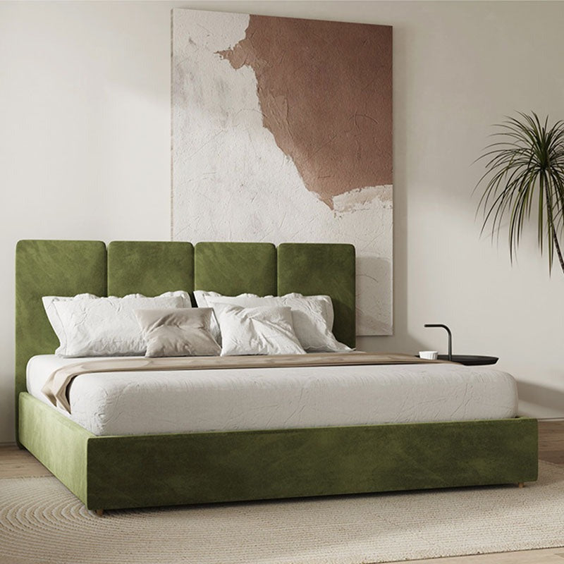 Laura King Size Bed, Velvet-Weilai Concept-Weilai Concept