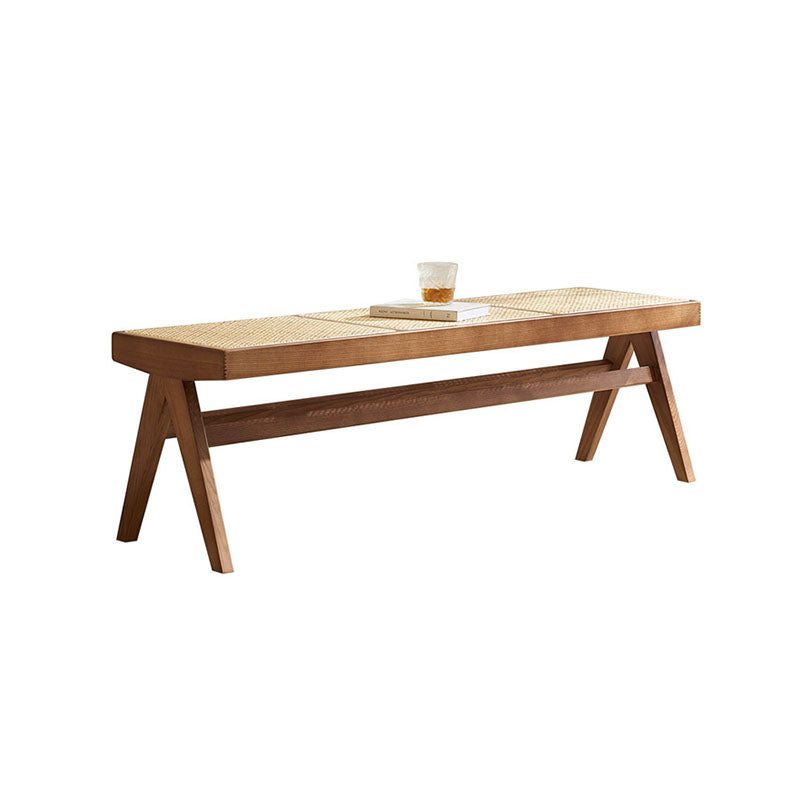 Patrick Rattan Bench, Ash Wood-Weilai Concept-Weilai Concept