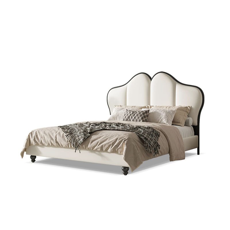 Tracy Cream King Size / Super King Size Bed, Cream-Weilai Concept-Weilai Concept