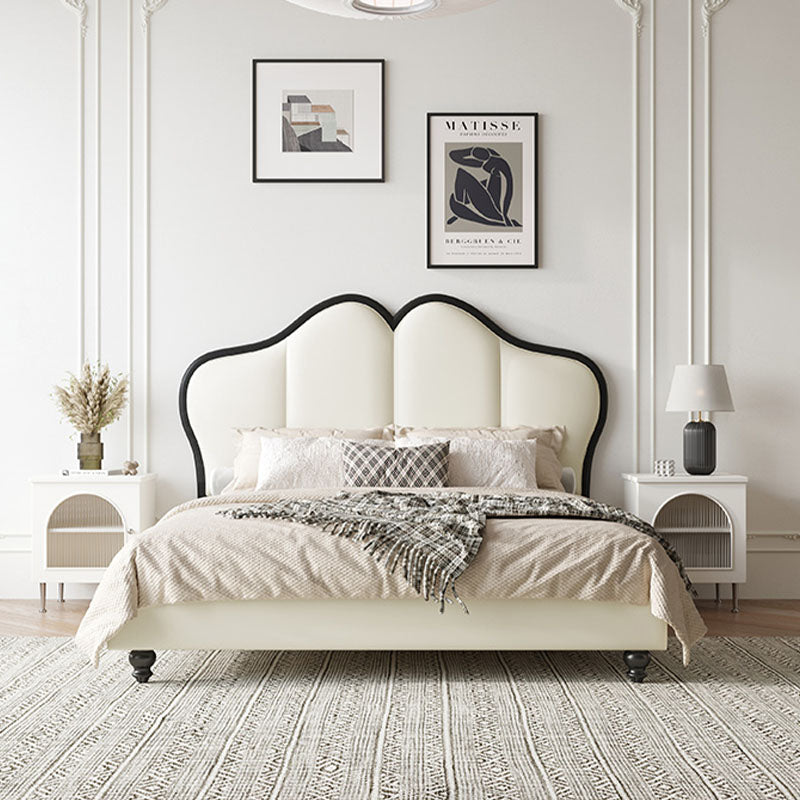 Tracy Cream King Size / Super King Size Bed, Cream-Weilai Concept-Weilai Concept