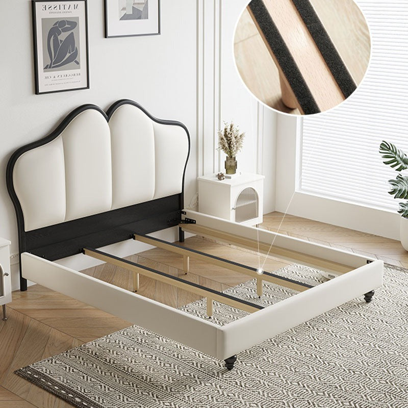 Tracy Cream King Size / Super King Size Bed, Cream-Weilai Concept-Weilai Concept