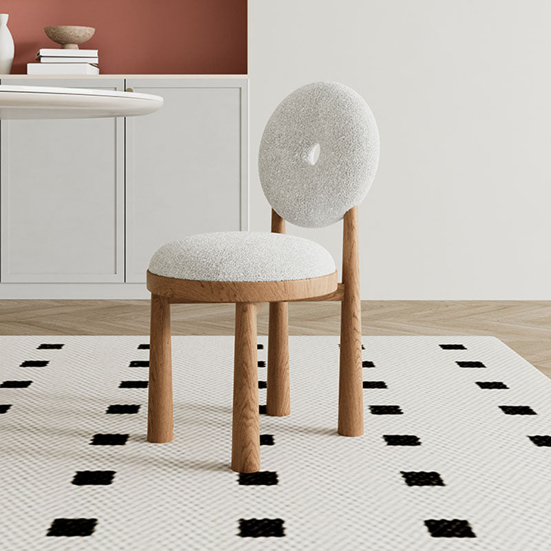 Evelyn Donut Dining Chair, Boucle-Weilai Concept-Weilai Concept