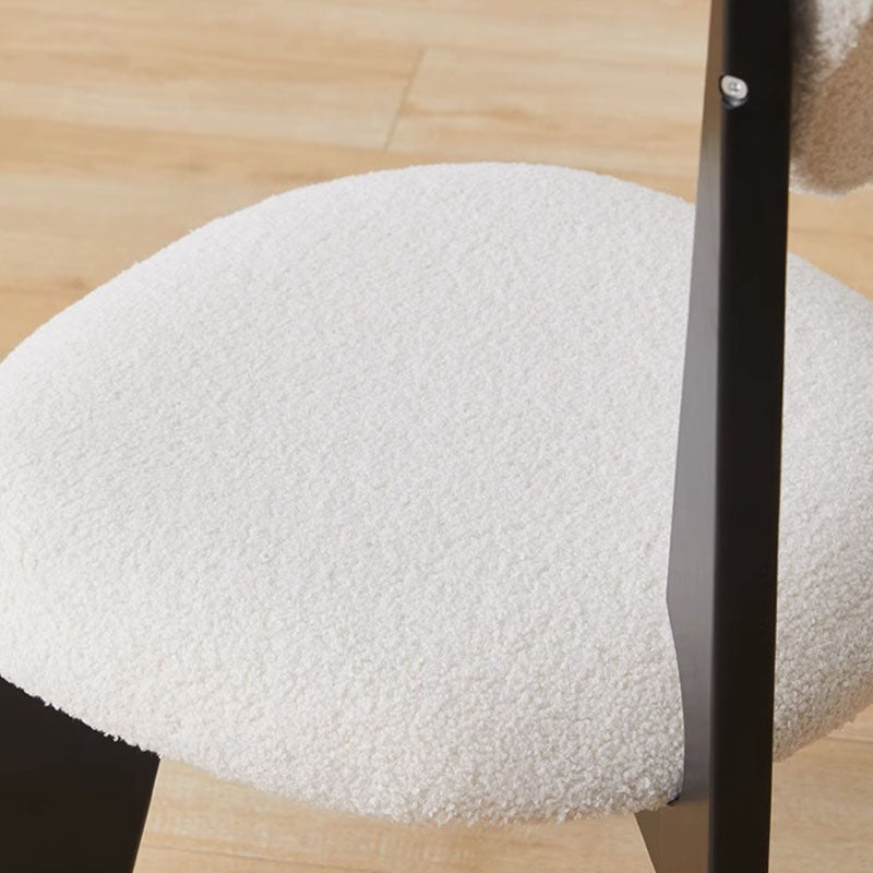 Molan Dining Chair, White Boucle-Weilai Concept-Weilai Concept