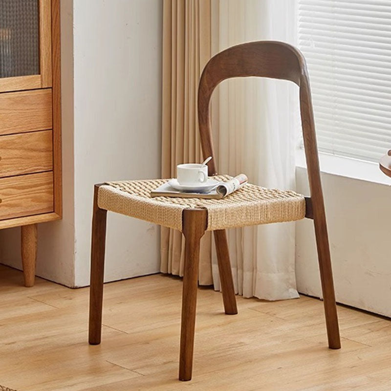 Bonnie Dining Chair, Rattan & Solid Wood-Weilai Concept-Weilai Concept