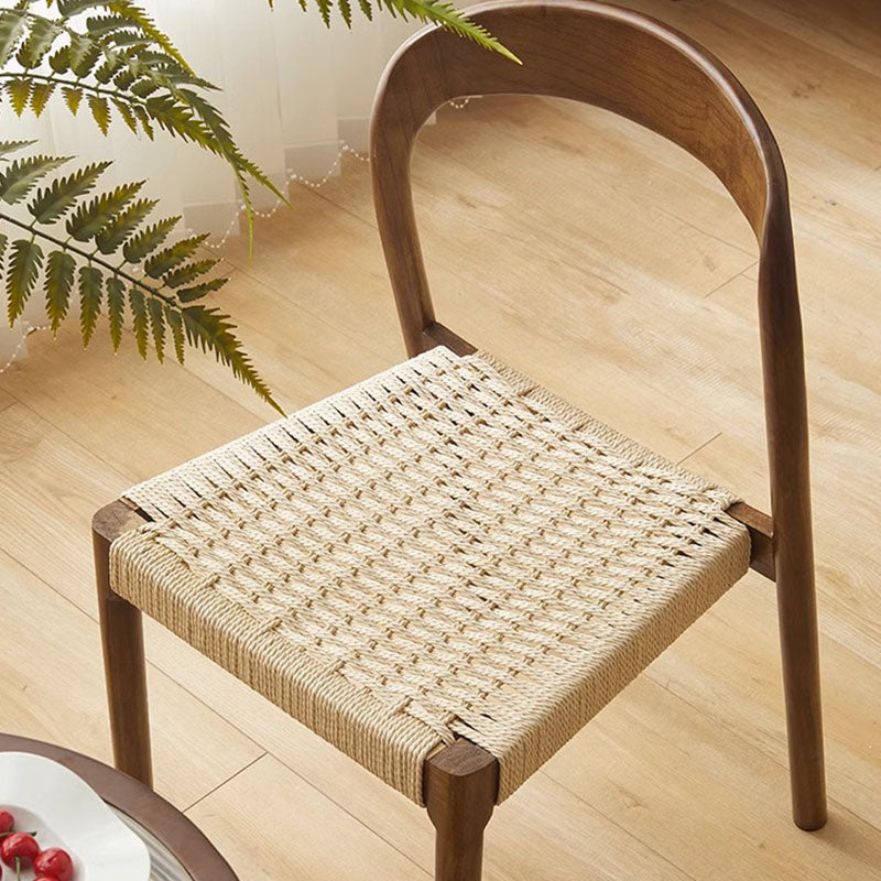 Bonnie Dining Chair, Rattan & Solid Wood-Weilai Concept-Weilai Concept