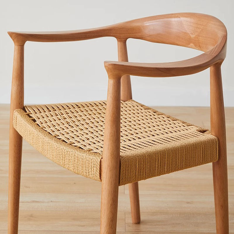 Abiram Rattan Dining Chair, Solid Wood-Weilai Concept-Weilai Concept