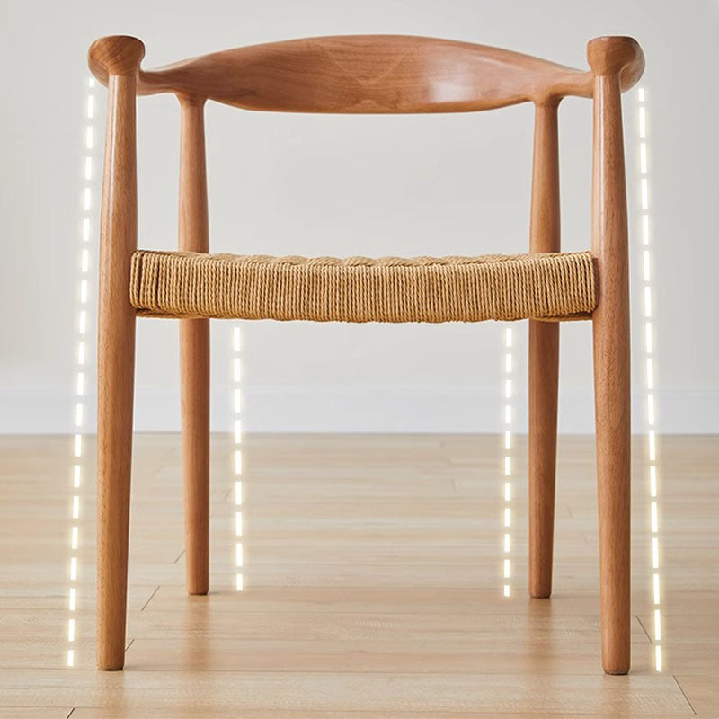 Abiram Rattan Dining Chair, Solid Wood-Weilai Concept-Weilai Concept