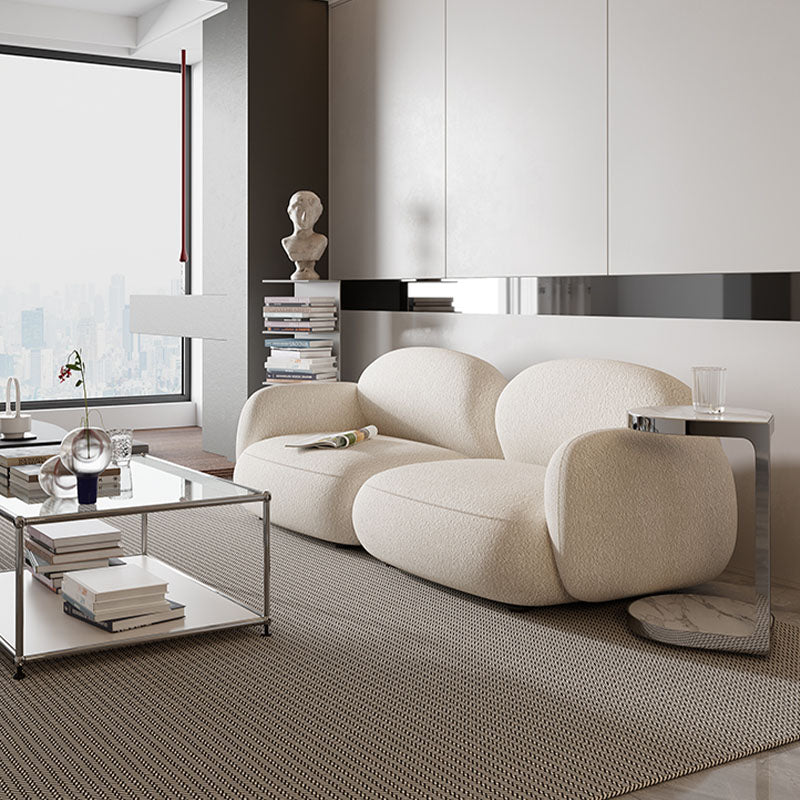 Caden Cloud Two Seater Sofa, White Boucle-Weilai Concept-Weilai Concept