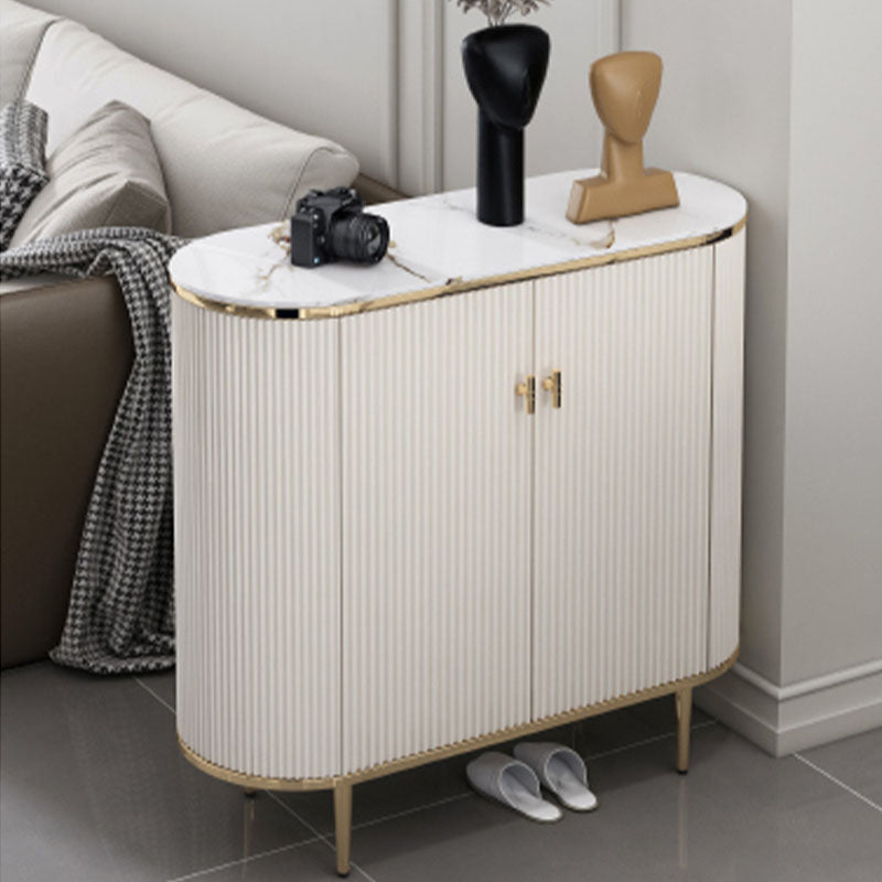 Drake Shoe Storage, White & Gold-Weilai Concept-Weilai Concept