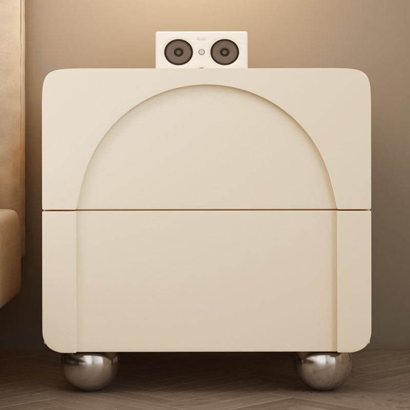 Niomi Bedside Table, Cream-Weilai Concept-Weilai Concept