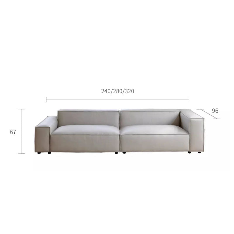 Ximenes Two Seater Sofa, Leathaire-Weilai Concept-Weilai Concept