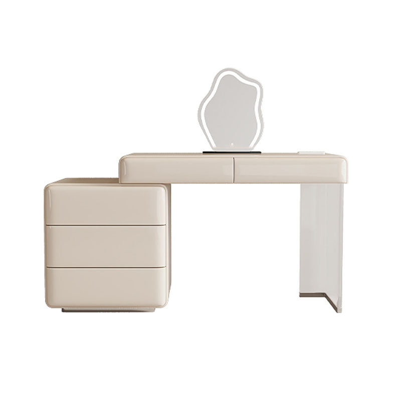 Donnelly Dressing Table With LED Mirror, Cream-Weilai Concept-Weilai Concept