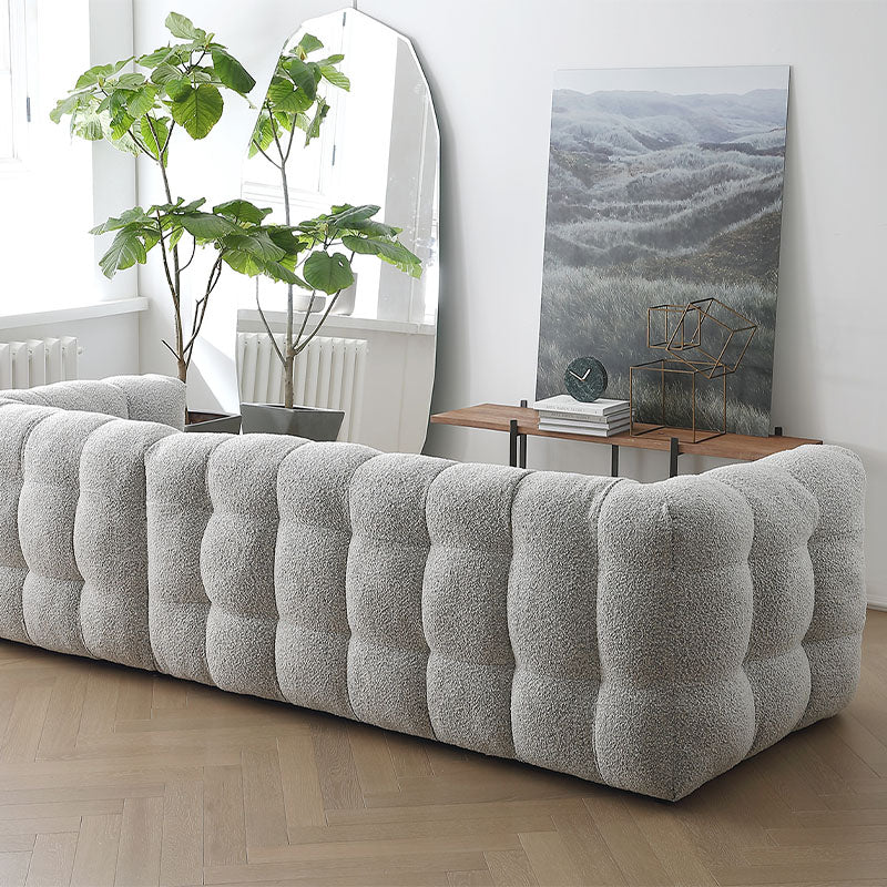 Zobah Two Seater, Three Seater Sofa, Grey Boucle-Weilai Concept-Weilai Concept