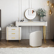 Duran Dressing Table With LED Mirror, Cream-Weilai Concept-Weilai Concept